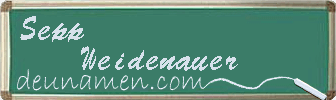 Sepp Weidenauer Visitenkarte